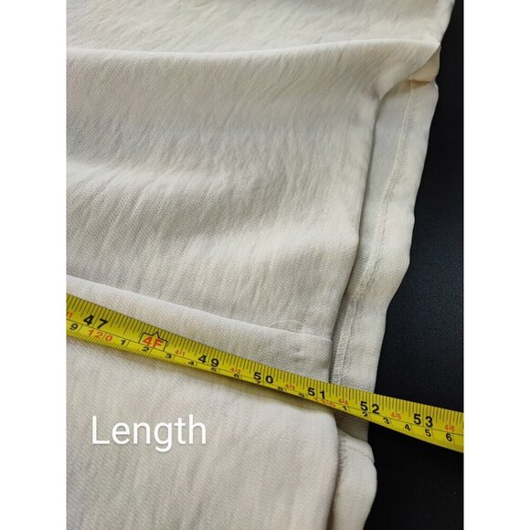 Zara Beige 100% Polyester Midi Dress Size XL - Picture 13 of 14